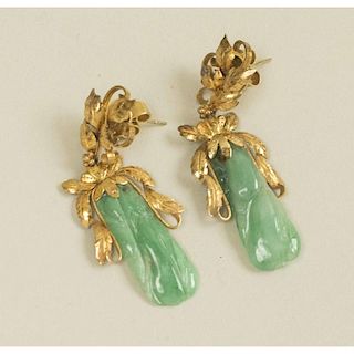 Dyed Jade Earrings