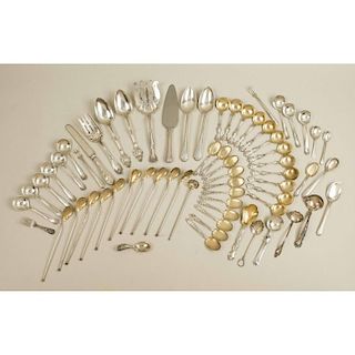 Assorted Silver Flatware - Sterling 40.8 ozt; Coin 3.3 ozt.