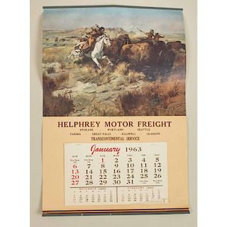 1963 Helphrey Motor Freight Calendar