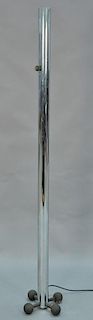 Chrome torchiere high intensity 1980's floor lamp. ht. 72 1/2in.