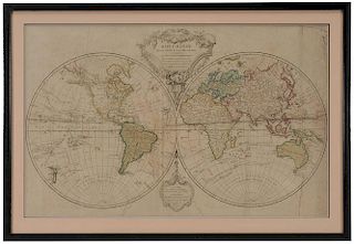 De Vaugondy Mappe-Monde, 1804