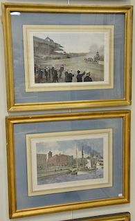 Ten piece lot to include a set of nine Harper's Weekly hand colored lithographs along with one Frank Leslie's Illustrated New