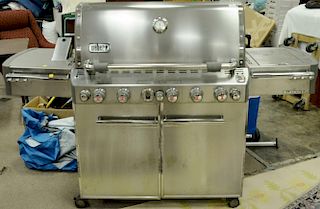 Weber stainless steel grill, Summit. (as is - knob missing)