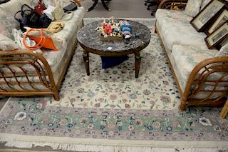 Oriental room size carpet. 7'7" x 9'8"