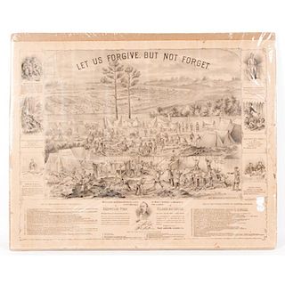 Andersonville Prison, Georgia, Let Us Forgive. But Not Forget Lithograph