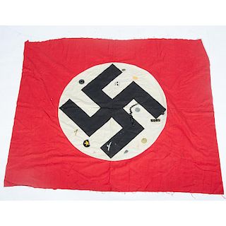 Nazi Flag with Nazi Metals and Tinnies