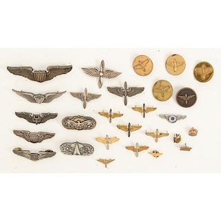 Lot of Air Force and Army Air Corps Insignia
