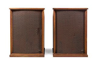 A Pair of Altec A7 Playback Speakers Height 45 x width 32 x depth 25 inches.