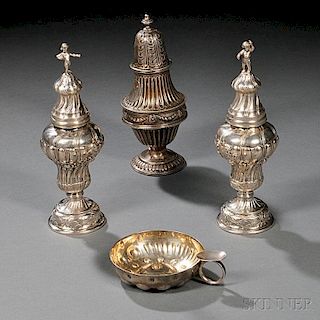 Four Pieces of Silver Tableware