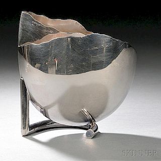 Modern Sterling Silver Vase