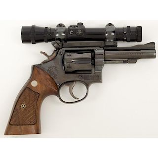 *Smith & Wesson K22 5 Screw with B. Nickel Marburg/L Scope 1X