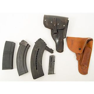 Lot of Magazines and Holsters