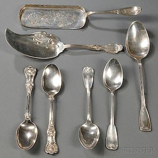 Seven Pieces of Tiffany & Co. Sterling Silver Flatware