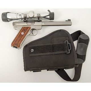 *Ruger Mark II Target with Scope and Holster