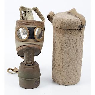 French TC-38 Gas Mask with German Markings