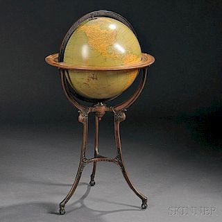 Weber Costello Co. 18-inch Terrestrial Library Globe