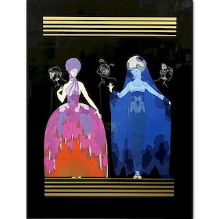Erte, Russian/French (1892-1990) "Evening Night" Limited Edition Serigraph