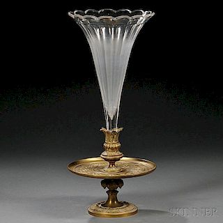 Bronze and Glass Epergne
