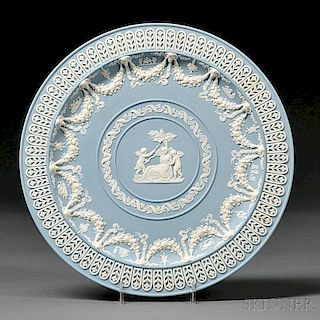 Wedgwood Solid Light Blue Jasper Trophy Plate