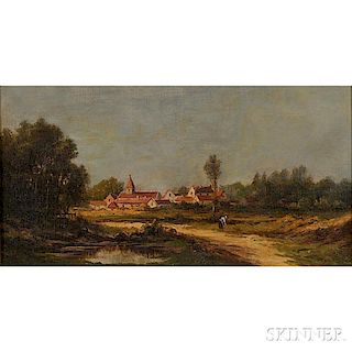 Robert T. Stuart (British, 19th Century)      Path to a Village
