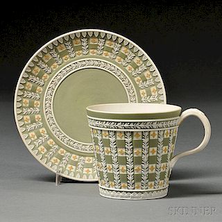 Wedgwood Three-color Jasper Diceware Cup and Saucer