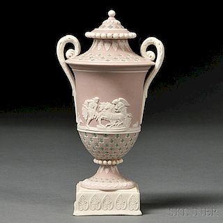 Wedgwood Three-color Jasper Dip Diceware Vase and Cover