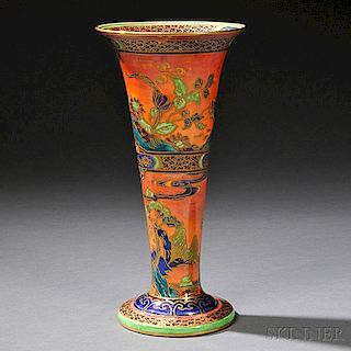 Wedgwood Fairyland Lustre Flame Daventry Trumpet Vase