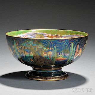 Wedgwood Fairyland Lustre Footed Punch Bowl