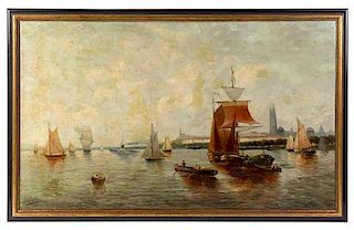 Giulia Cheli Capella, (Italian, 19th century), Dutch Harbor