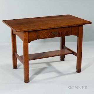 Quaint Arts and Crafts Single-drawer Desk
