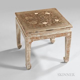 Max Kuehne (American, 1880-1968) Decorated Side Table