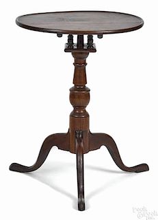 Pennsylvania or Southern Queen Anne walnut candlestand, late 18th c., 27'' h., 20'' w.