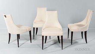 Four Thomas Pheasant Shell Side Chairs
