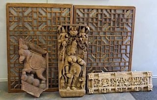 Lot of Antique South East Asian Wood Carvings
