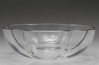 Baccarat Glass- Large Colorless Flower-Form Bowl