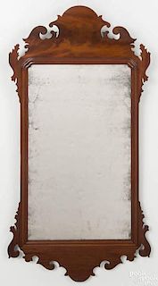 Chippendale mahogany looking glass, late 18th c., 43 1/4'' h.