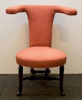 Vintage Mahogany Cockfighting Chair