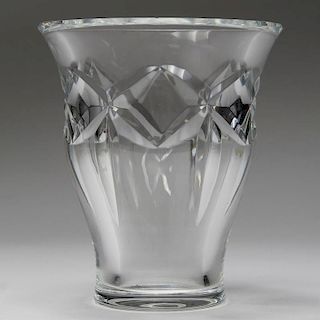 Baccarat French Cut Crystal Glass Vase