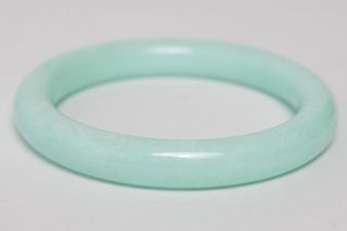 Chinese Green Jade Bangle Bracelet