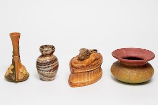 Vintage Pottery Items incl. Roseville & Pillivuyt