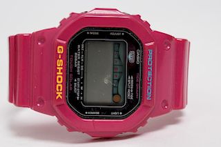 Casio G-Shock Watch- Pink Resin 200m Chronograph