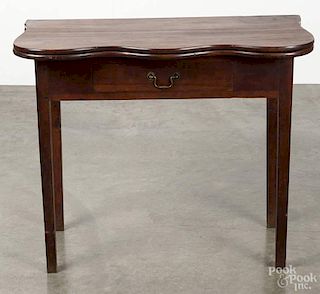New England Chippendale cherry games table, late 18th c., 28 1/4'' h., 34'' w.