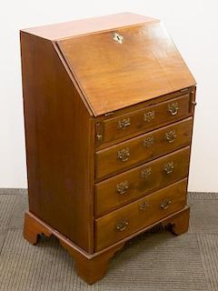 Chippendale-Style Antique Slant-Front Desk