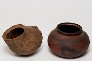 Vintage Native American Earthenware Pottery, 2