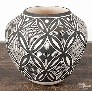 Acoma pottery olla, by BD Garcia, 8'' h.