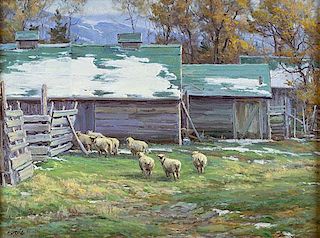 Sheep Shed by Clyde Aspevig