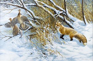 Fox and Grouse by Persis C. Weirs