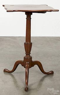 Federal mahogany candlestand, ca. 1800, 28'' h., 18'' w.