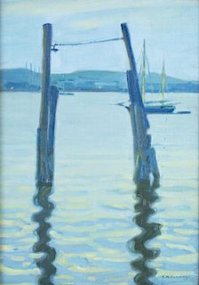 Harbor Idyll by Ernest Martin Hennings