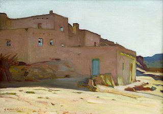 Taos Pueblo by Ernest Martin Hennings